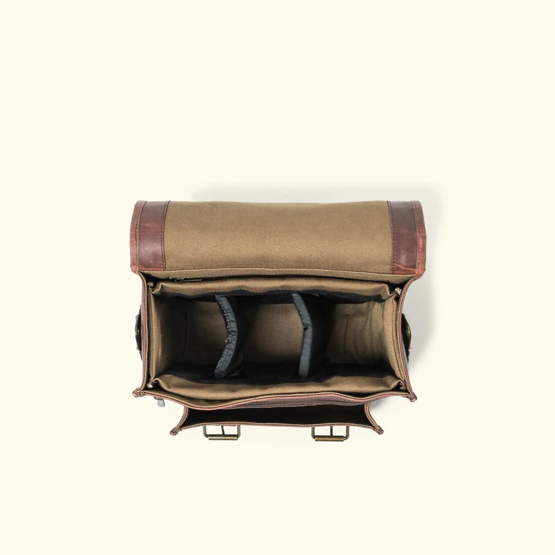 Roosevelt Buffalo Leather Camera Bag | Dark Oak