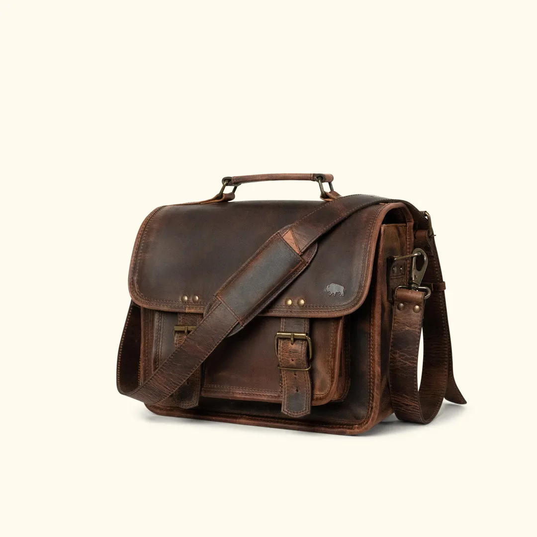 Roosevelt Buffalo Leather Camera Bag | Dark Oak