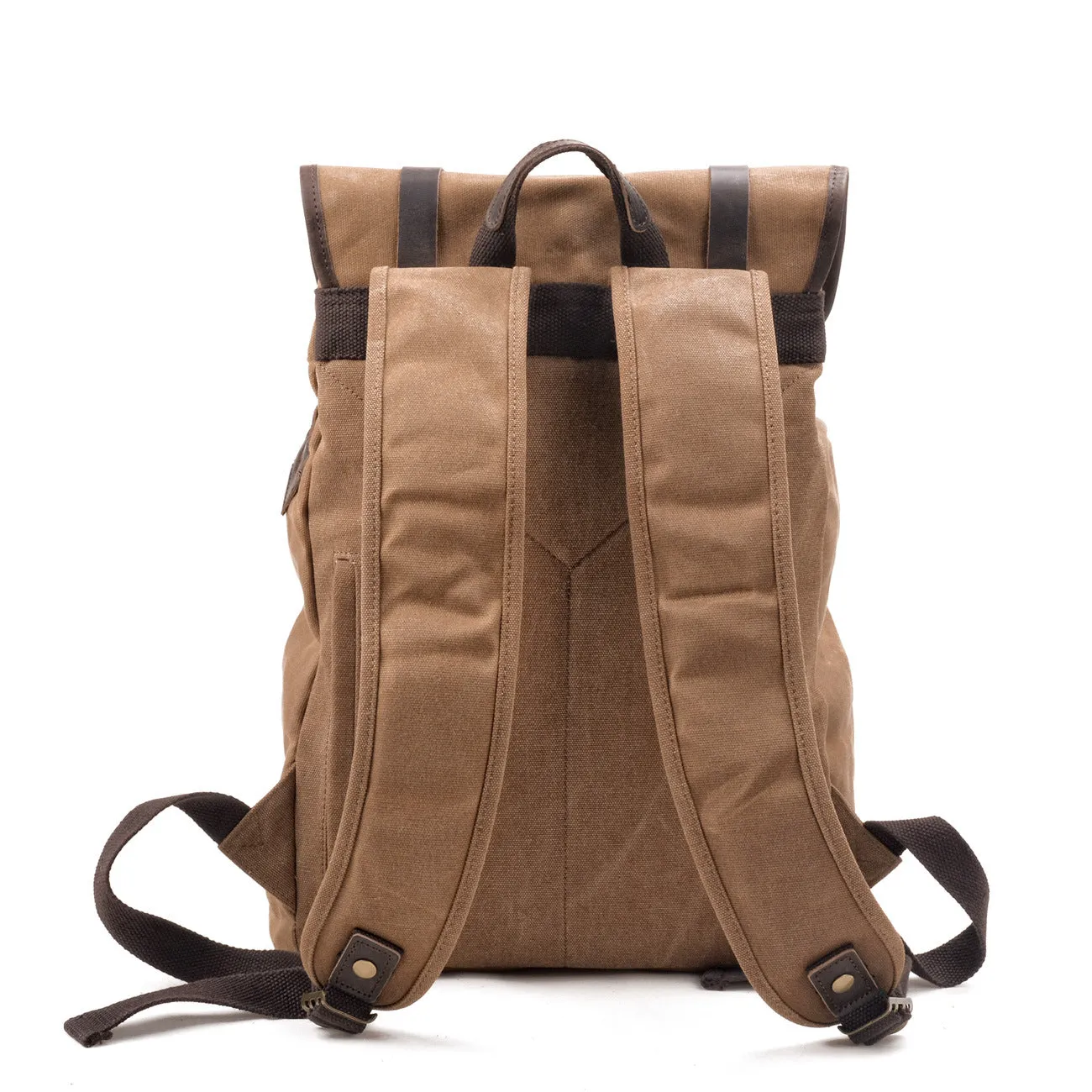 Rucksacks Handmade Waxed Canvas Backpack Travel Backpack