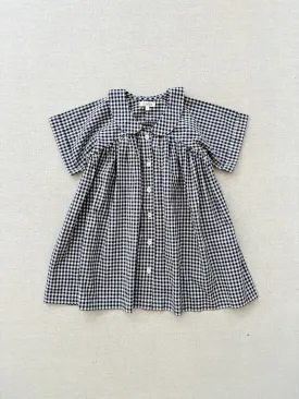 sofie dress in blue picnic gingham