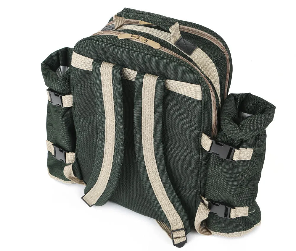 Super Deluxe Picnic Backpack Hamper for Four People