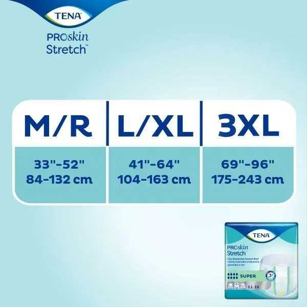 TENA ProSkin Stretch Briefs in Ultra and Super Absorbency