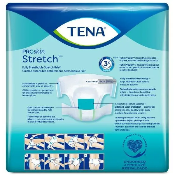 TENA ProSkin Stretch Briefs in Ultra and Super Absorbency