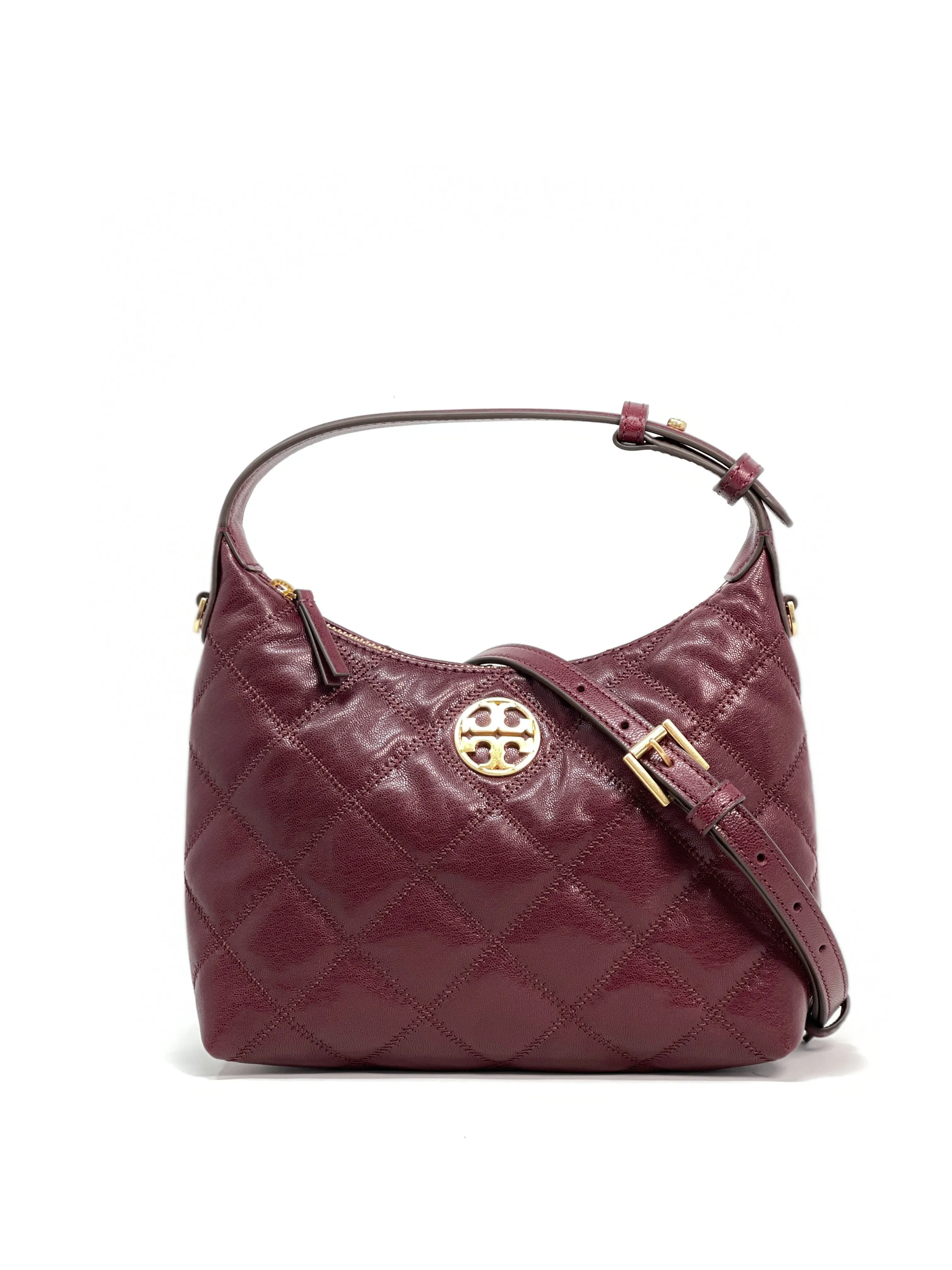 Tory Burch Claret Willa Mini Hobo