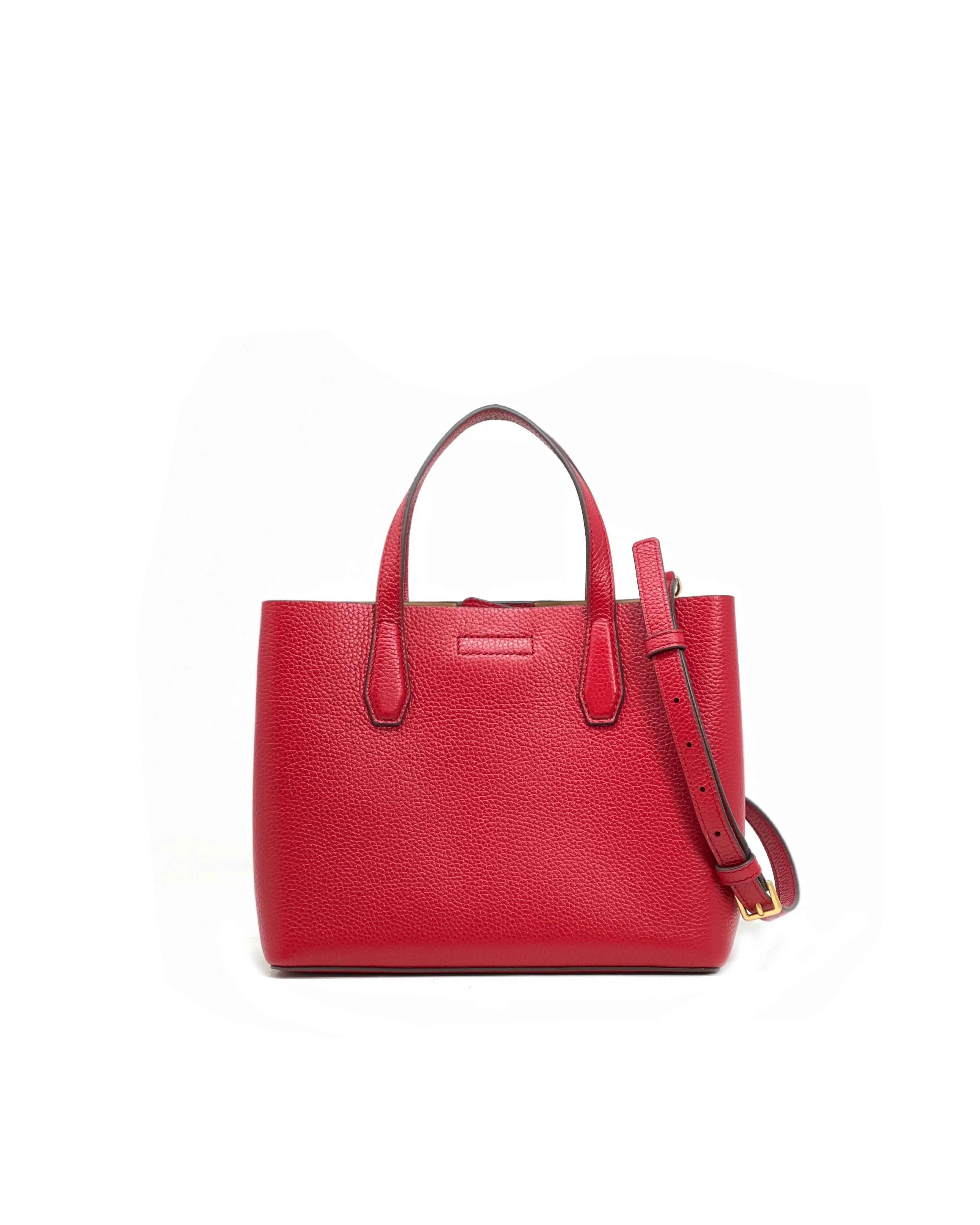 Tory Burch Tory Red / Tiramisu Blake Small Tote