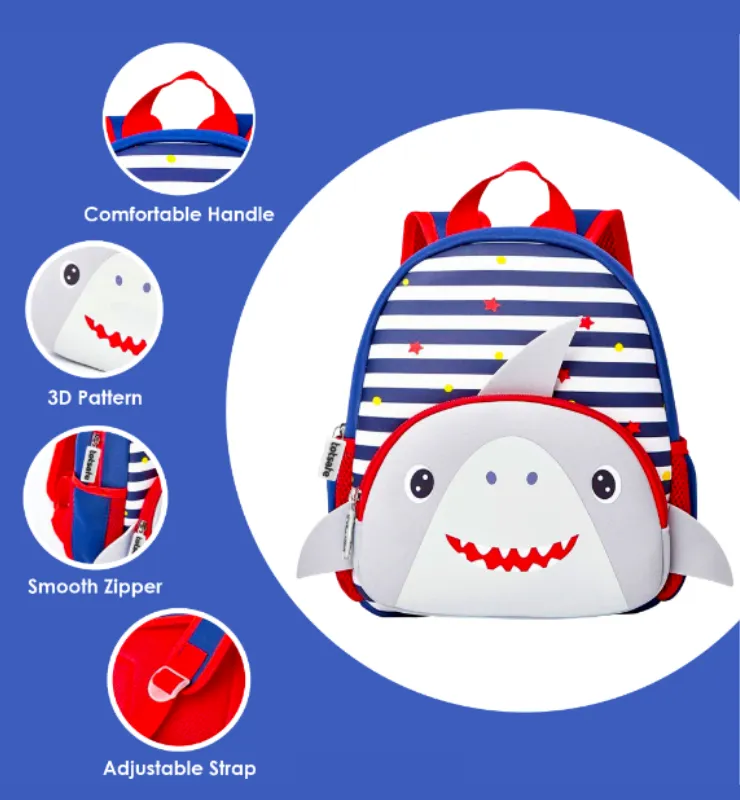 Totsafe 3D Neoprene Animal Backpack: Sammie Shark