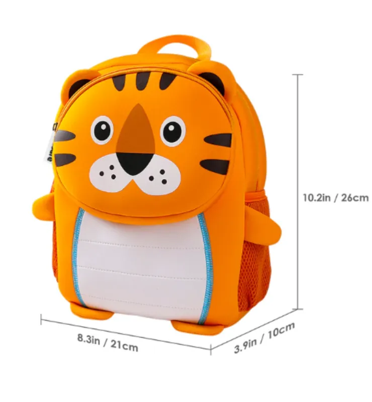 Totsafe 3D Neoprene Animal Backpack: Tomi Tiger