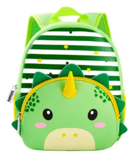 Totsafe 3D Neoprene Animal Backpack: Trion Triceratops (Green)