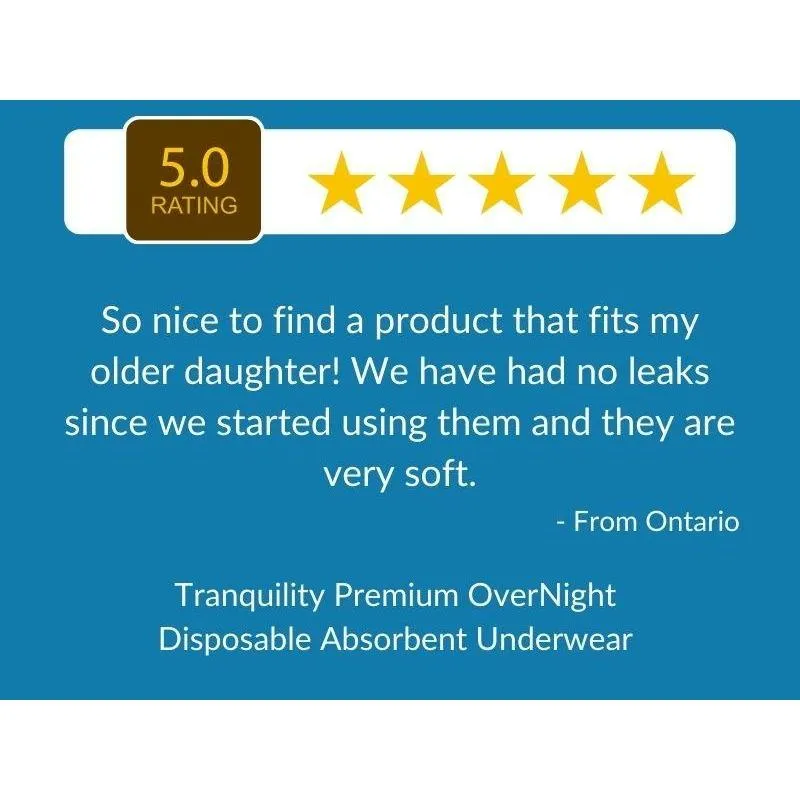 Tranquility Premium OverNight Disposable Absorbent Underwear