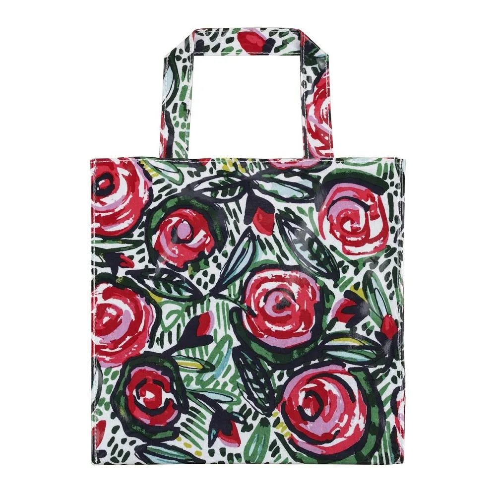 Ulster Weavers Small PVC Shopper Bag in Pink - Rose Garden