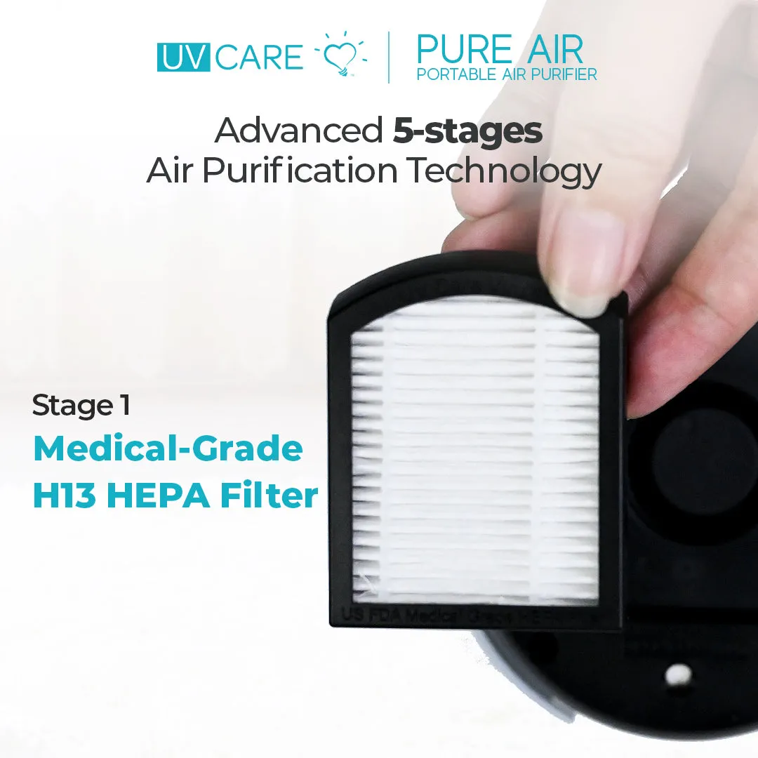 UV Care Pure Air Portable Air Purifier (Viva Magenta)