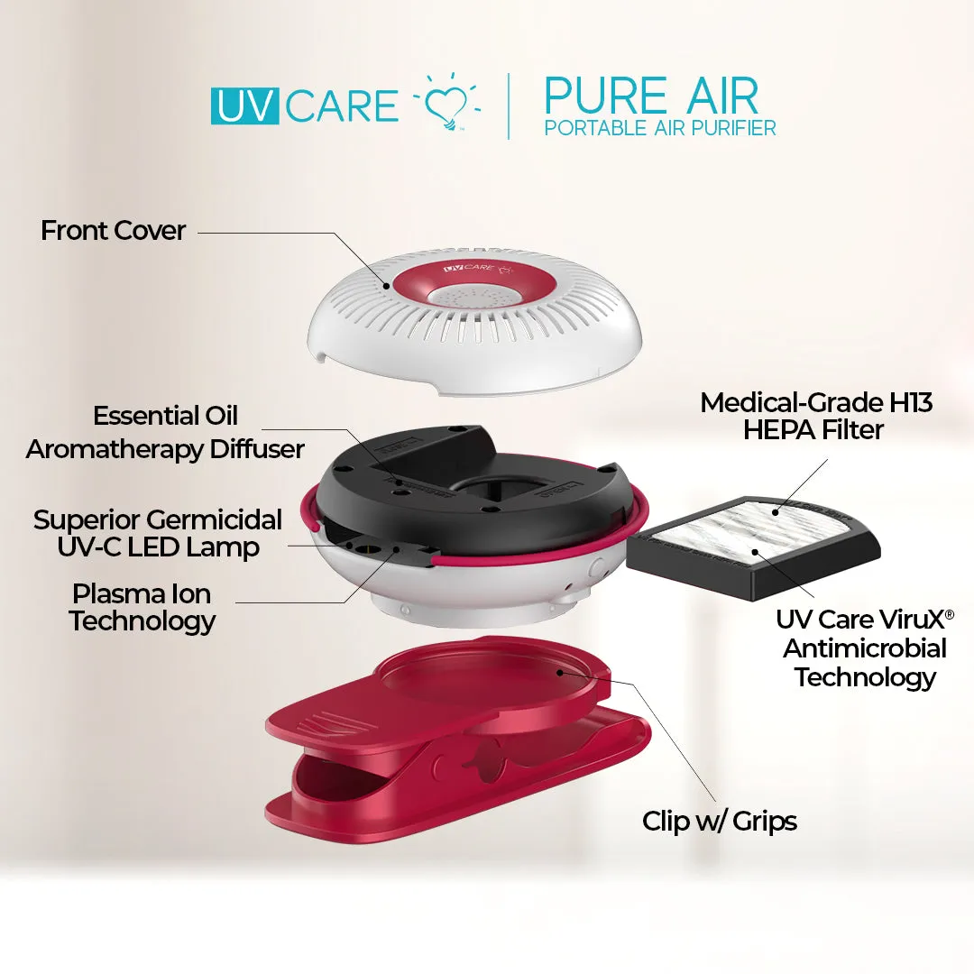 UV Care Pure Air Portable Air Purifier (Viva Magenta)