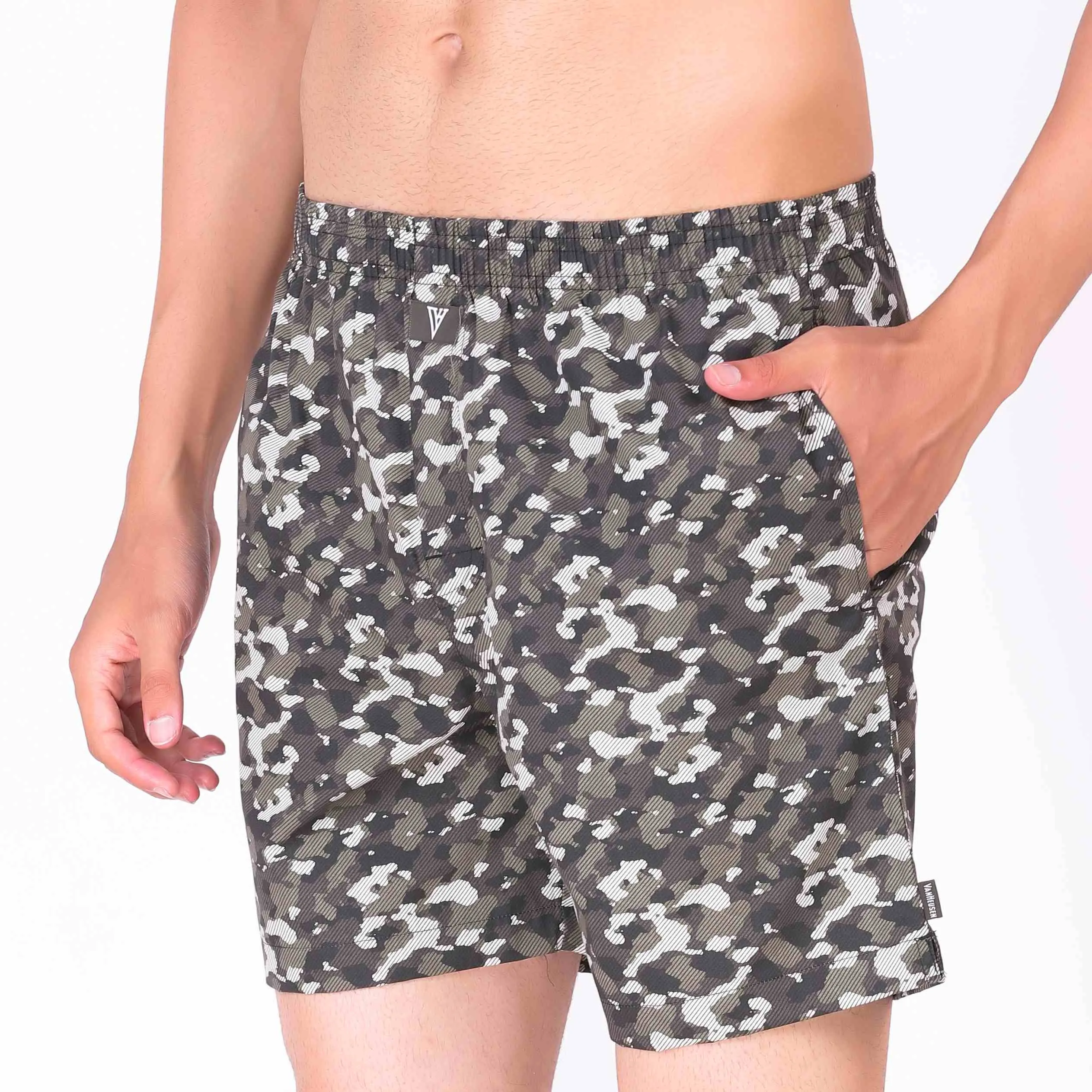 Van Heusen Cotton Printed Boxer Shorts for Men