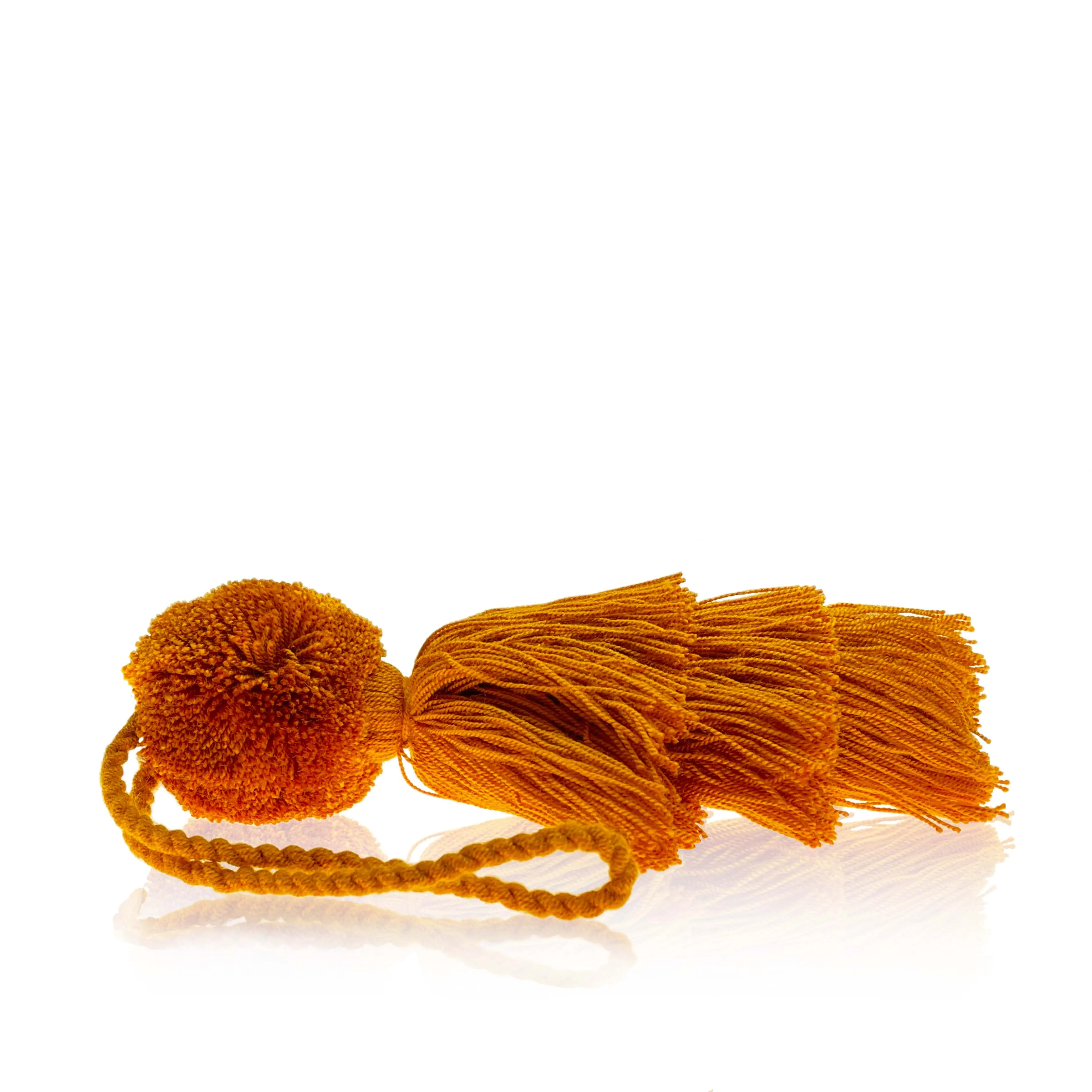 Wayuu Pom Pom Tassel- Orange