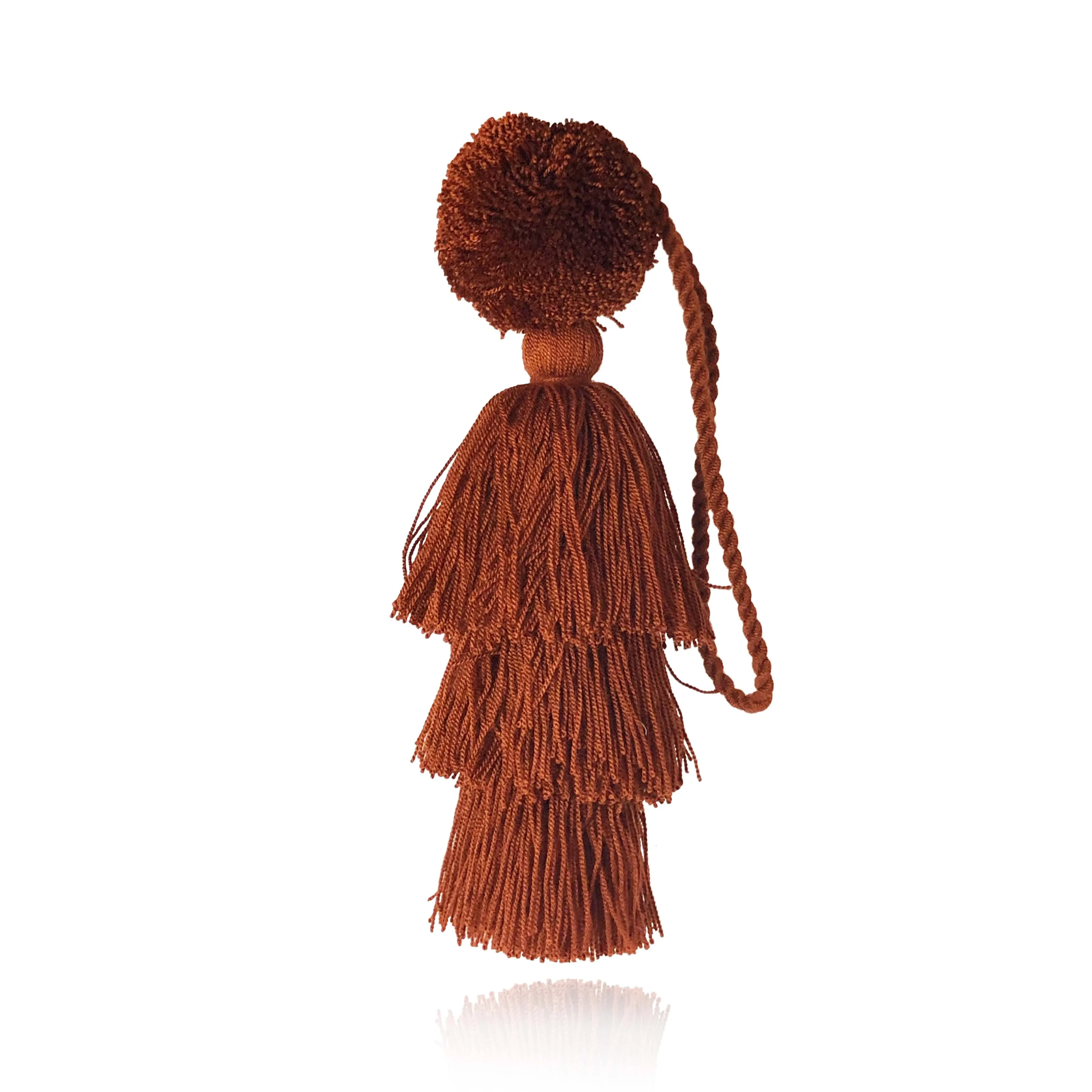 Wayuu Pom Pom Tassel- Terracotta