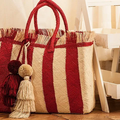 Wayuu Pom Pom Tassel- Terracotta